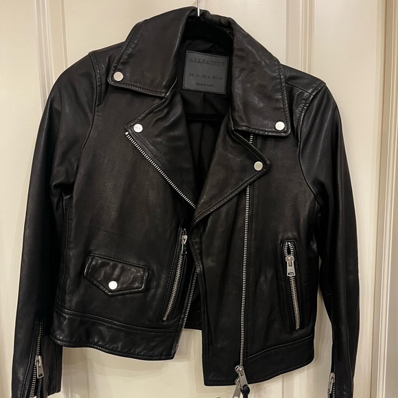 All Saints Jackets & Blazers - All saints leather Kara biker jacket